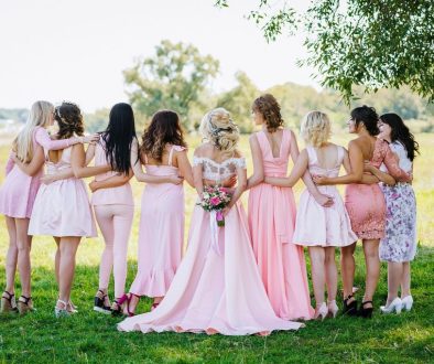 woman bridal party lineup wedding 4081760